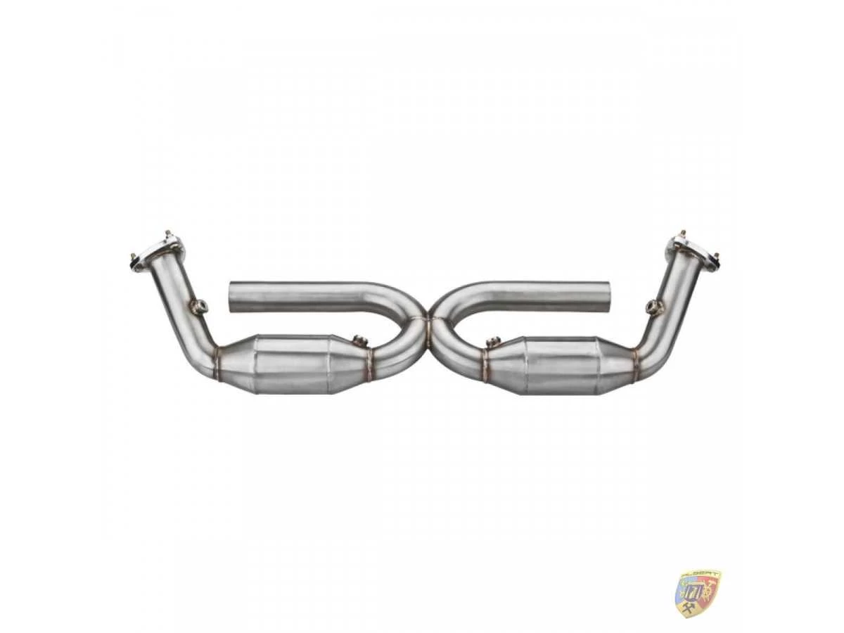 Escape 997.2 Carrera X-Pipe 200 Zeller 63 mm de acero inoxidable para Porsche 911 | Albert Motorsport