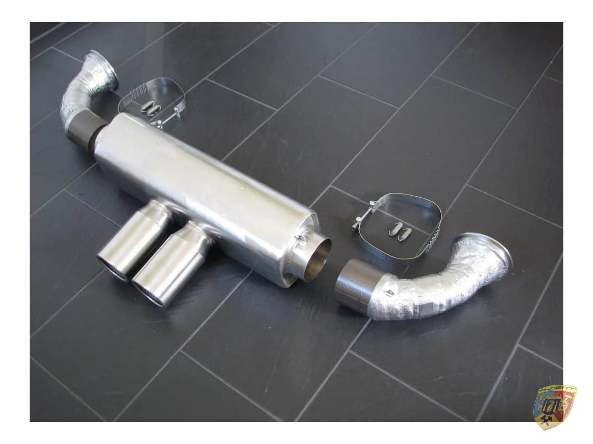 991 GT2 RS Clubsport race exhaust stainless steel brushed Porsche 911 – Albert Motorsport