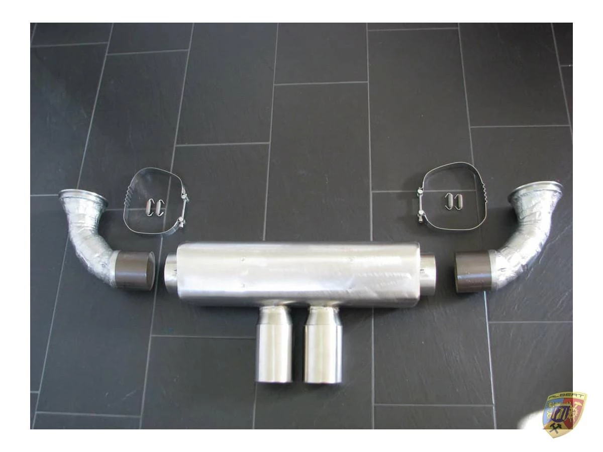 991 GT2 RS Clubsport race exhaust stainless steel brushed Porsche 911 – Albert Motorsport