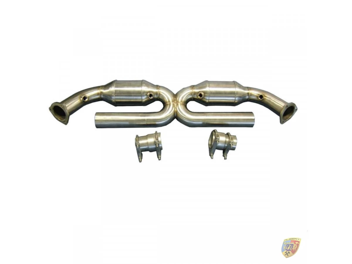 997.1 Carrera X-Pipe 200 Cell 63 mm exhaust stainless steel for Porsche 911 – Albert Motorsport