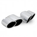 996 Carrera tailpipes in GT2 look, highly polished stainless steel Porsche 911