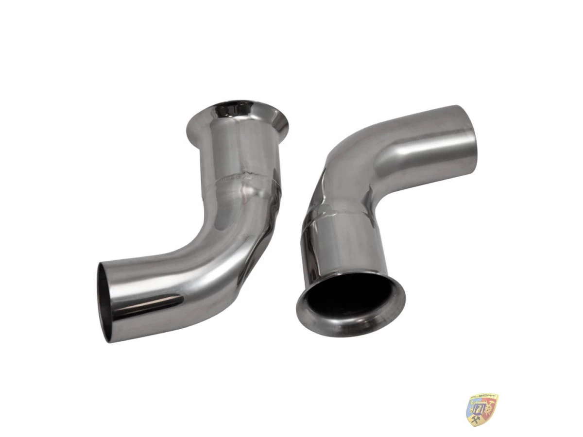 996 Carrera tailpipes in GT2 look, highly polished stainless steel Porsche 911 – Albert Motorsport