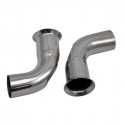 996 Carrera tailpipes in GT2 look, highly polished stainless steel Porsche 911