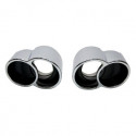 996 Turbo - GT2 tailpipes in GT2 look high-gloss polished stainless steel Porsche 911