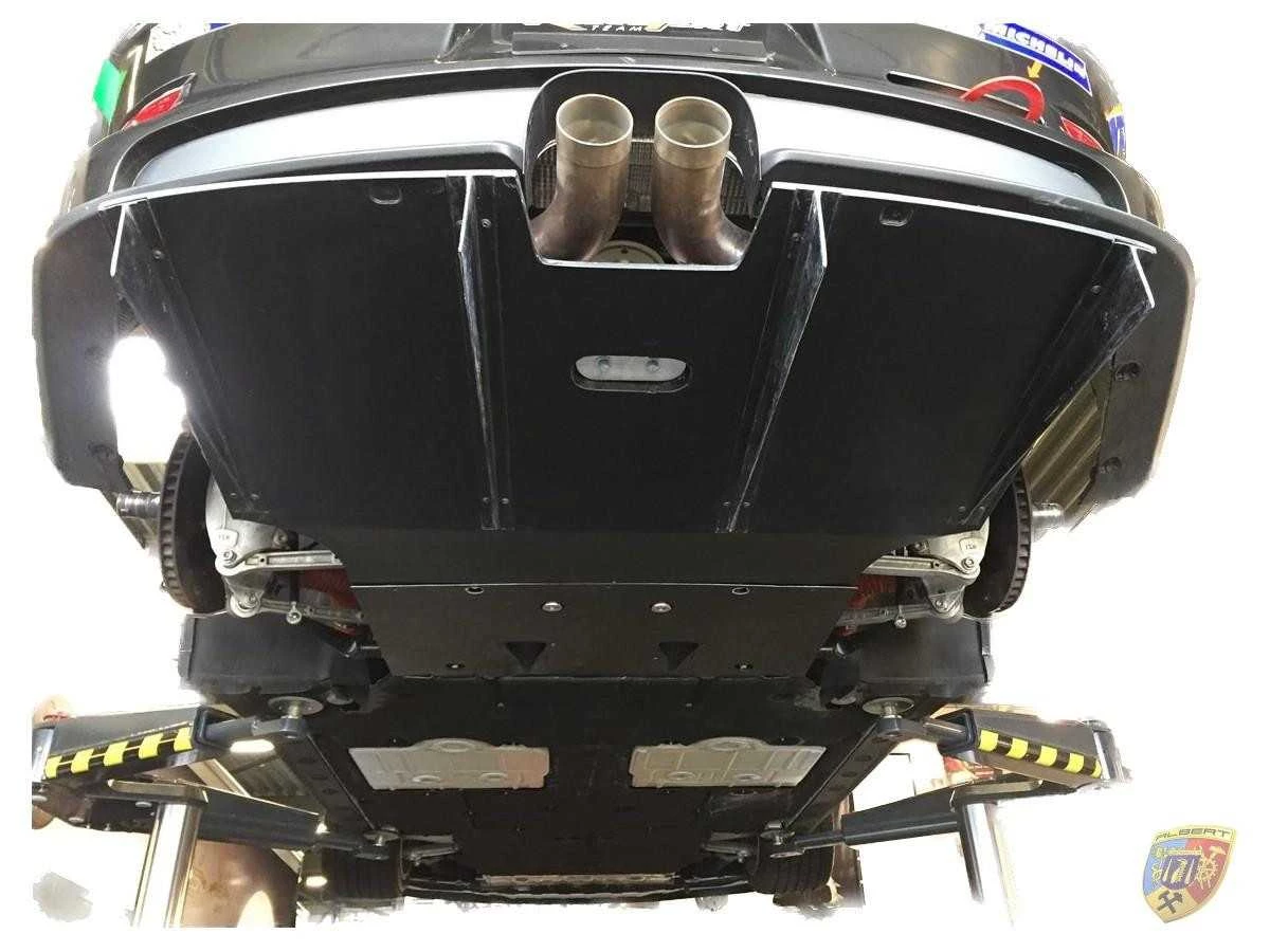 991 GT3 Cup difusor trasero y caja de cambios con soporte y aletas de carbono Porsche 911 | Albert Motorsport