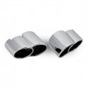 996 Turbo - GT2 tailpipes in GT2 look high-gloss polished stainless steel Porsche 911