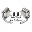 996.1 Carrera sports exhaust stainless steel Sportsound Porsche 911