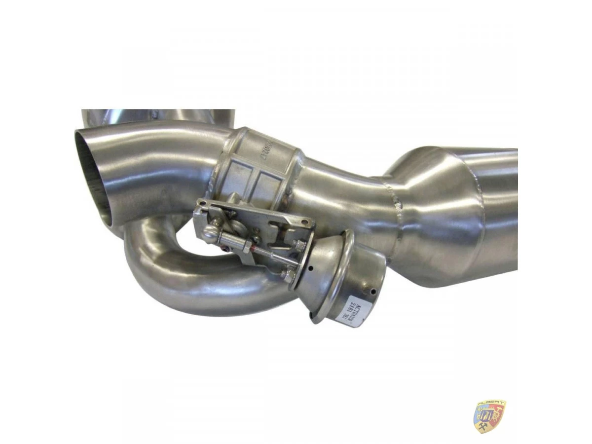 996 Turbo - GT2 flap exhaust with 200 cell catalytic converter stainless steel GT2 look tailpipes Porsche 911 – Albert Motorspor