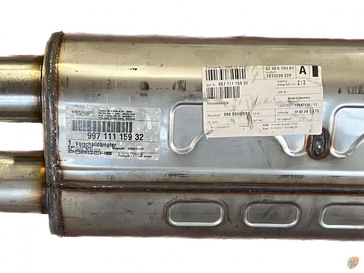 Silencieux avant 997.2 Carrera Échappement sport Neuf pour Porsche 911 | Albert Motorsport