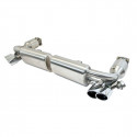 996 Turbo - GT2 flap exhaust with 200 cell catalytic converter stainless steel GT2 look tailpipes Porsche 911