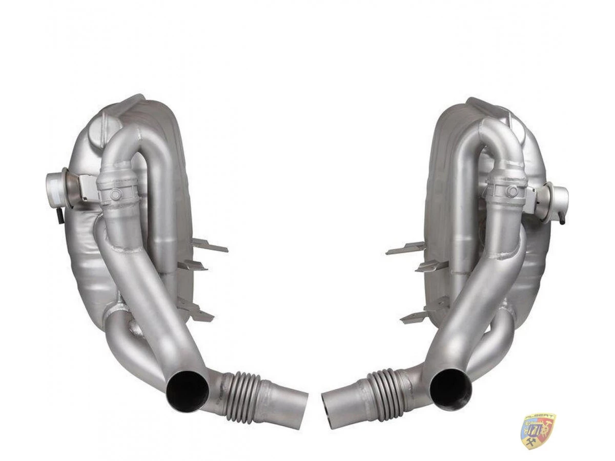 997.1 Carrera échappement à clapet en acier inoxydable avec soupape de commutation Porsche 911 | Albert Motorsport