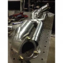 996 Carrera X-Pipe Auspuff 200 Zeller Kat mit 55 mm Rohren für Porsche 911 – Albert Motorsport