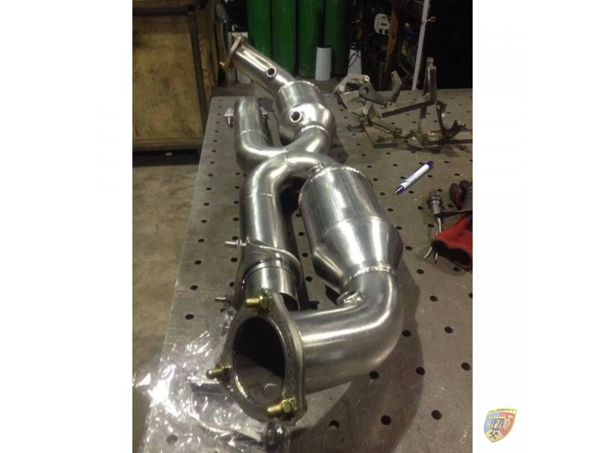 Escape Carrera X-Pipe 996 Cat 200 con tubos de 55 mm para Porsche 911 | Albert Motorsport