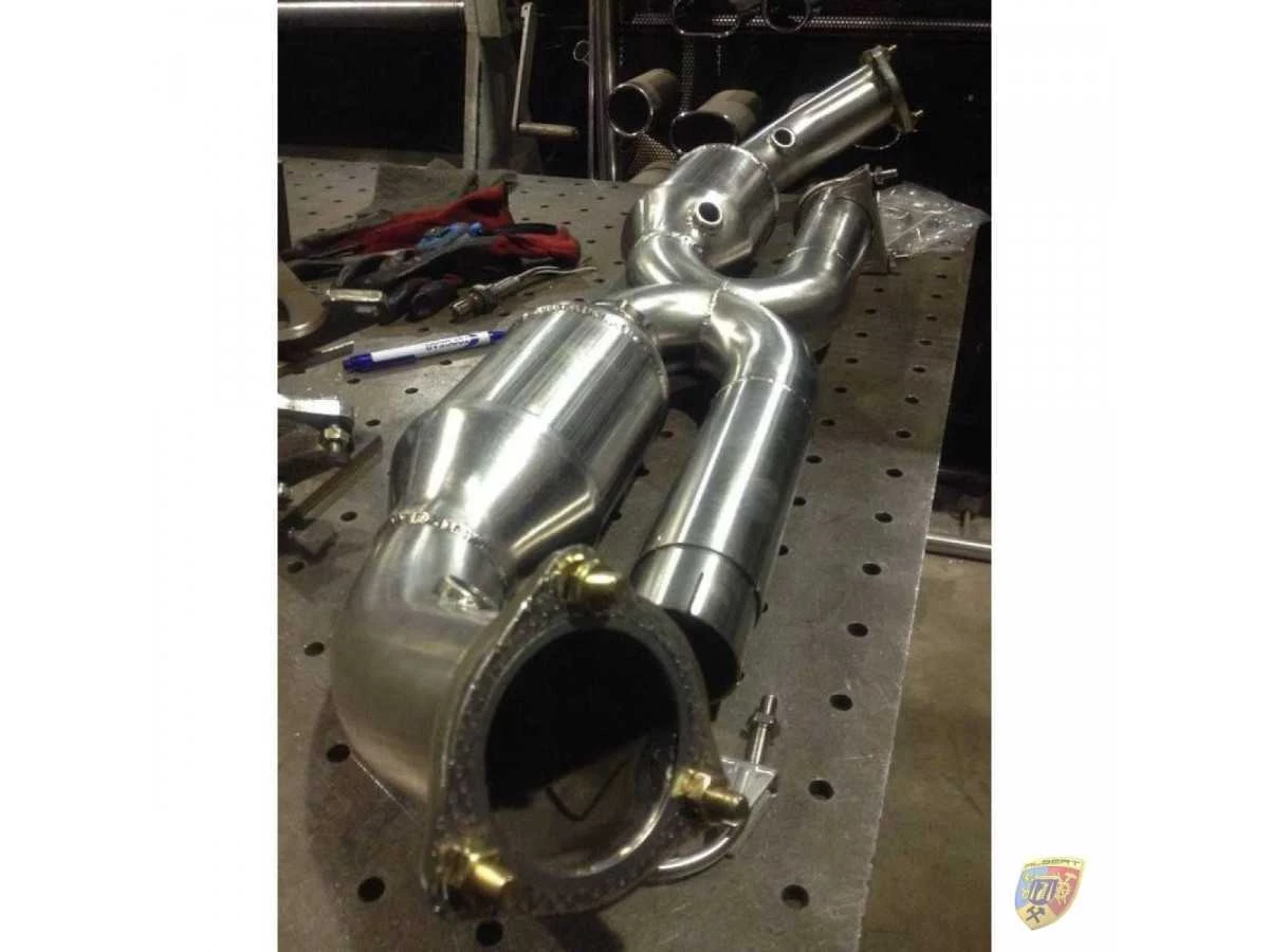 Pot d'échappement Carrera X-Pipe 996 100 cellules avec tuyaux de 63 mm pour Porsche 911 | Albert Motorsport