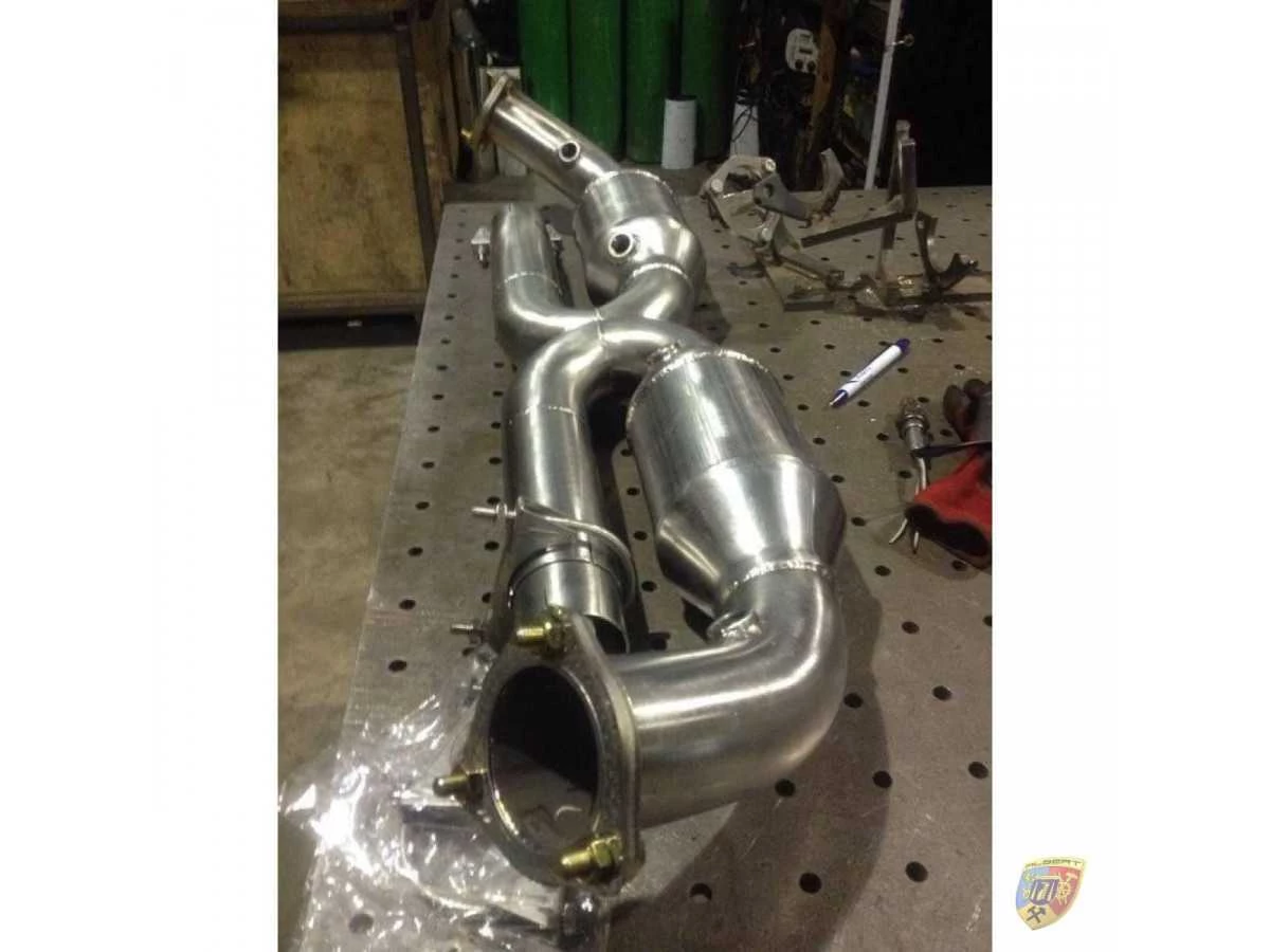 Scarico 996 Carrera X-Pipe 100 celle cat con tubi da 63 mm per Porsche 911 | Albert Motorsport