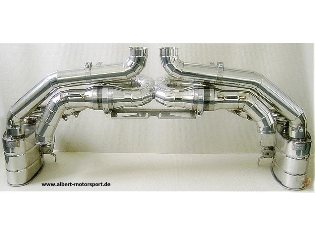 Sistema de escape de competición RSR 997 de acero inoxidable Porsche 911 | Albert Motorsport