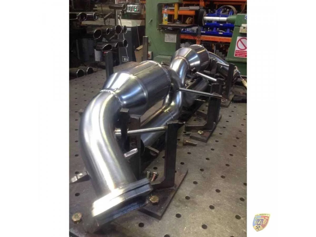 Scarico 996 Carrera X-Pipe 100 celle cat con tubi da 63 mm per Porsche 911 | Albert Motorsport