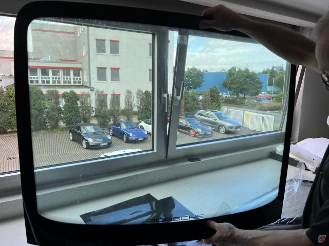 997 GT3 - RS Heckscheibe Macrolon grün Porsche 911 gebraucht 2