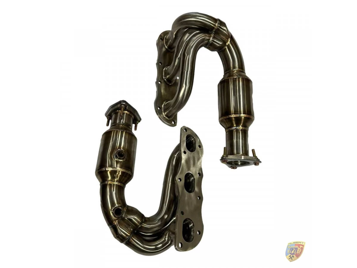 Colector de escape 991.2 Turbo - GT2 en acero inoxidable sin catalizador para Porsche 911 | Albert Motorsport