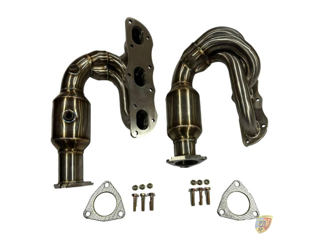 991.2 Turbo - Colector GT2 con catalizador maniquíes acero inoxidable Porsche 911