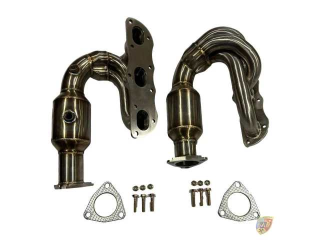 991.2 Turbo - GT2 collettore con convertitore catalitico fittizio acciaio inox Porsche 911 | Albert Motorsport