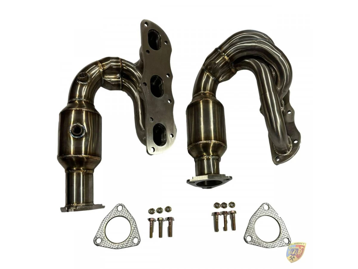 991.2 Turbo - GT2 Fächerkrümmer mit Kat Attrappen Edelstahl Porsche 911 – Albert Motorsport