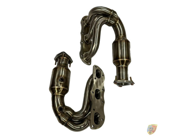 991.2 Turbo - GT2 Fächerkrümmer mit Kat Attrappen Edelstahl Porsche 911 2