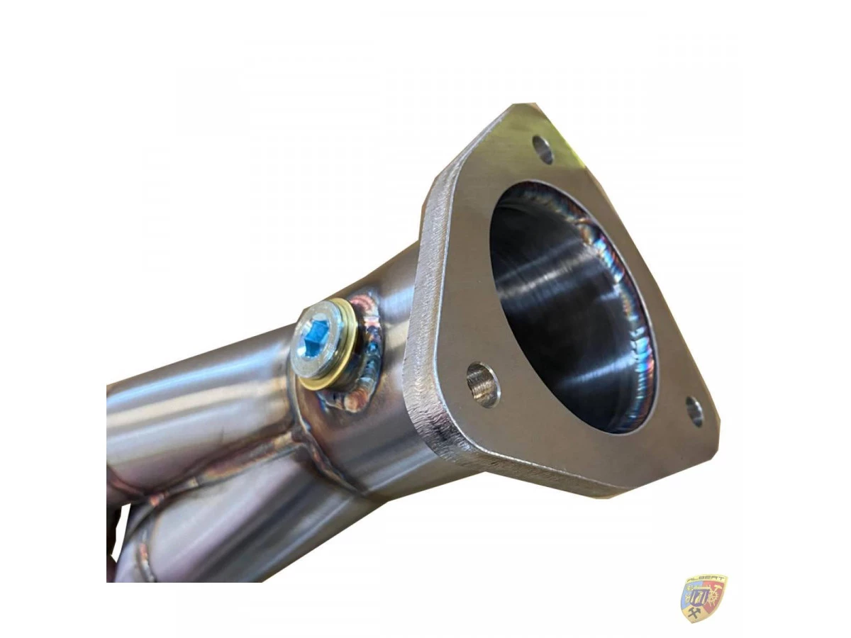 Colector de escape 991.1 Carrera 3.0 de acero inoxidable sin catalizador Porsche 911 | Albert Motorsport