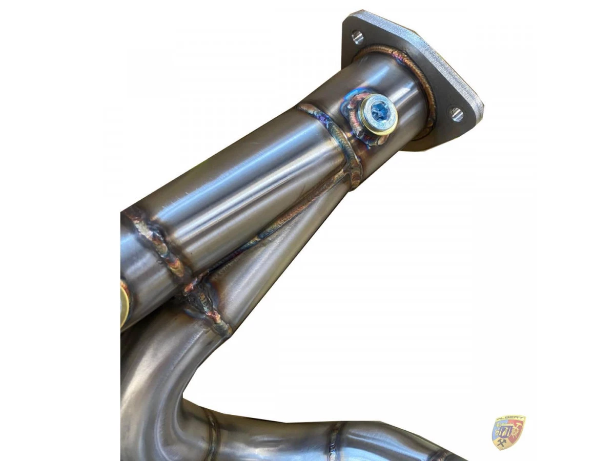 Colector de escape 991.1 Carrera 3.0 de acero inoxidable sin catalizador Porsche 911 | Albert Motorsport