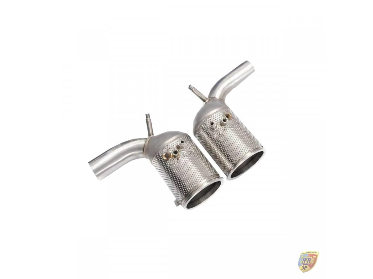 991.2 - 992.1 Carrera empty catalytic converter pipes for sports use Porsche 911 – Albert Motorsport