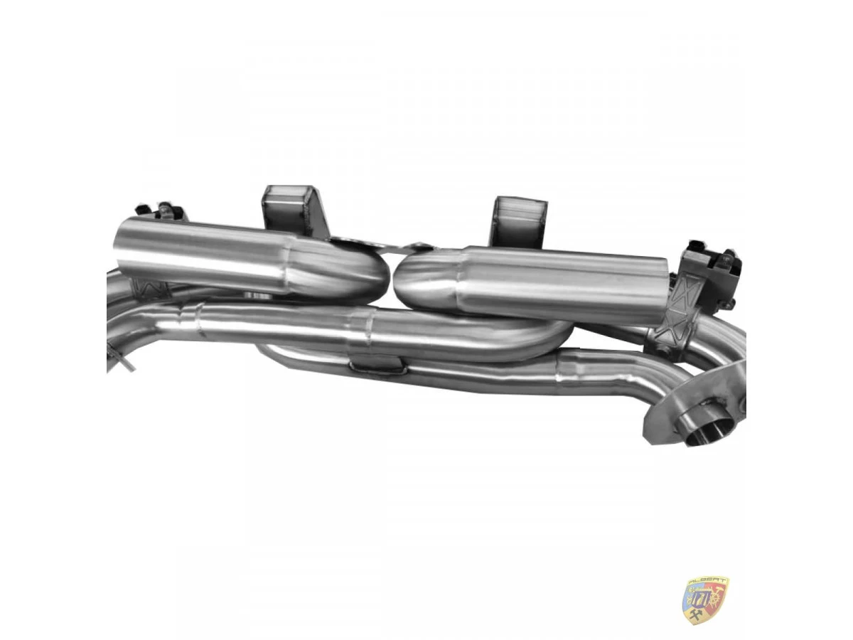 992.1 Carrera flap scarico tubi 76 mm acciaio inox Porsche 911 | Albert Motorsport