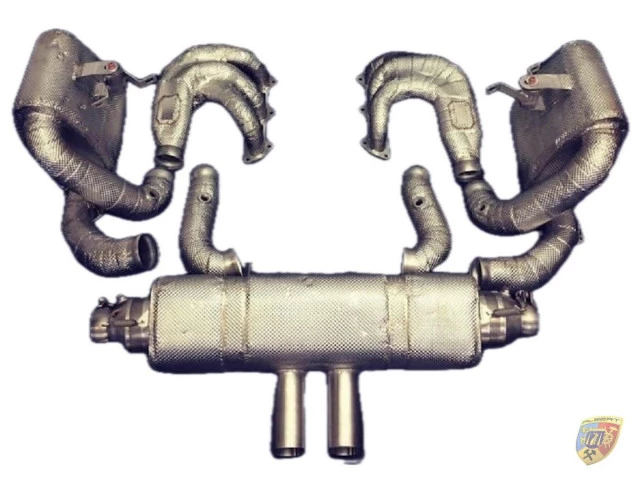 991.1 GT3 Cup Échappement de course avec collecteurs en option protection thermique pour Porsche 911 | Albert Motorsport