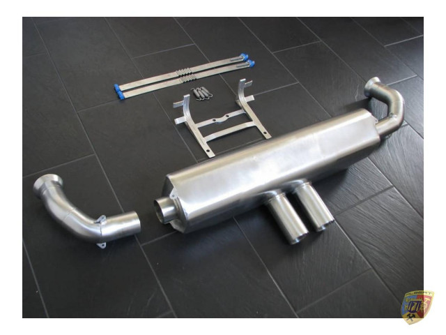 Escape de competición 991.1 GT3 Cup sin silenciador en colector de serie Porsche Porsche 911 2