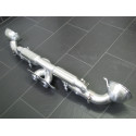 992 GT3 - RS rear silencer flaps replacement pipe on series manifold cat Porsche 911