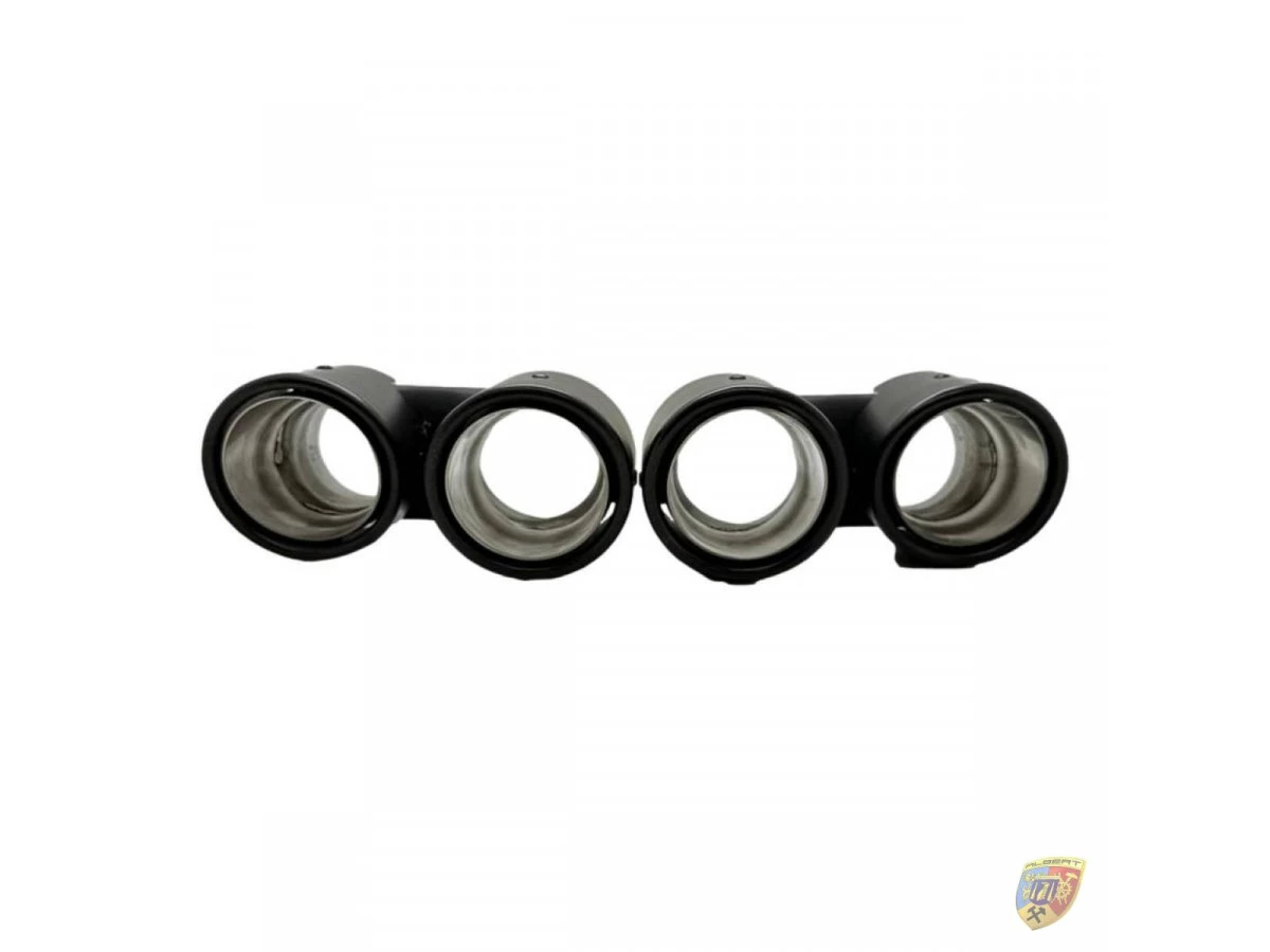 Juego de tubos de escape dobles de carbono 991.1 Carrera de acero inoxidable Porsche 911 | Albert Motorsport