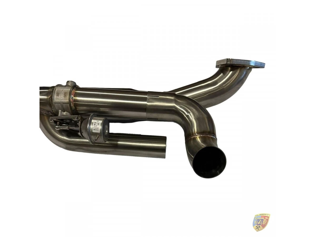 991.1 Carrera X Tuyau d'échappement à clapet en acier inoxydable Porsche 911 | Albert Motorsport