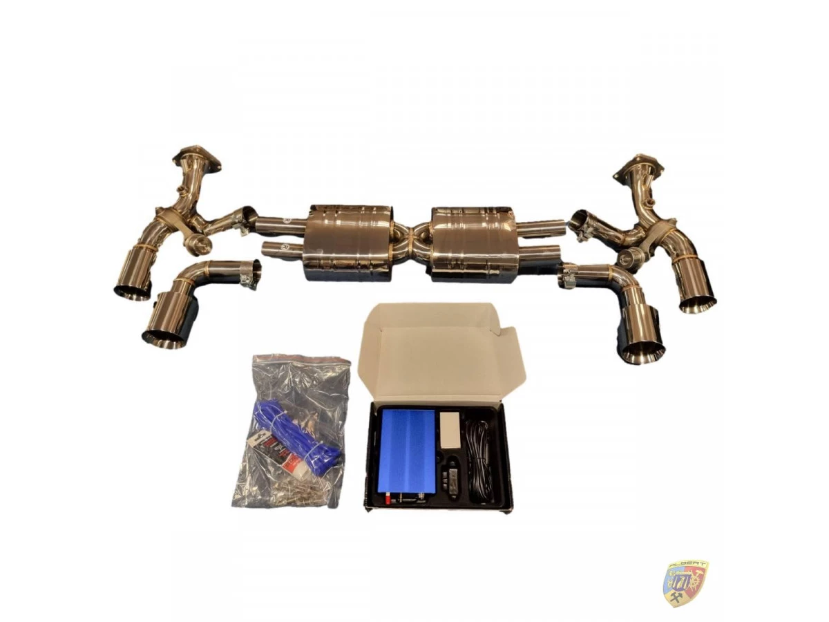 991.1 Turbo - Sistema de escape deportivo con aletas GT2 Mini Kat Porsche 911 | Albert Motorsport