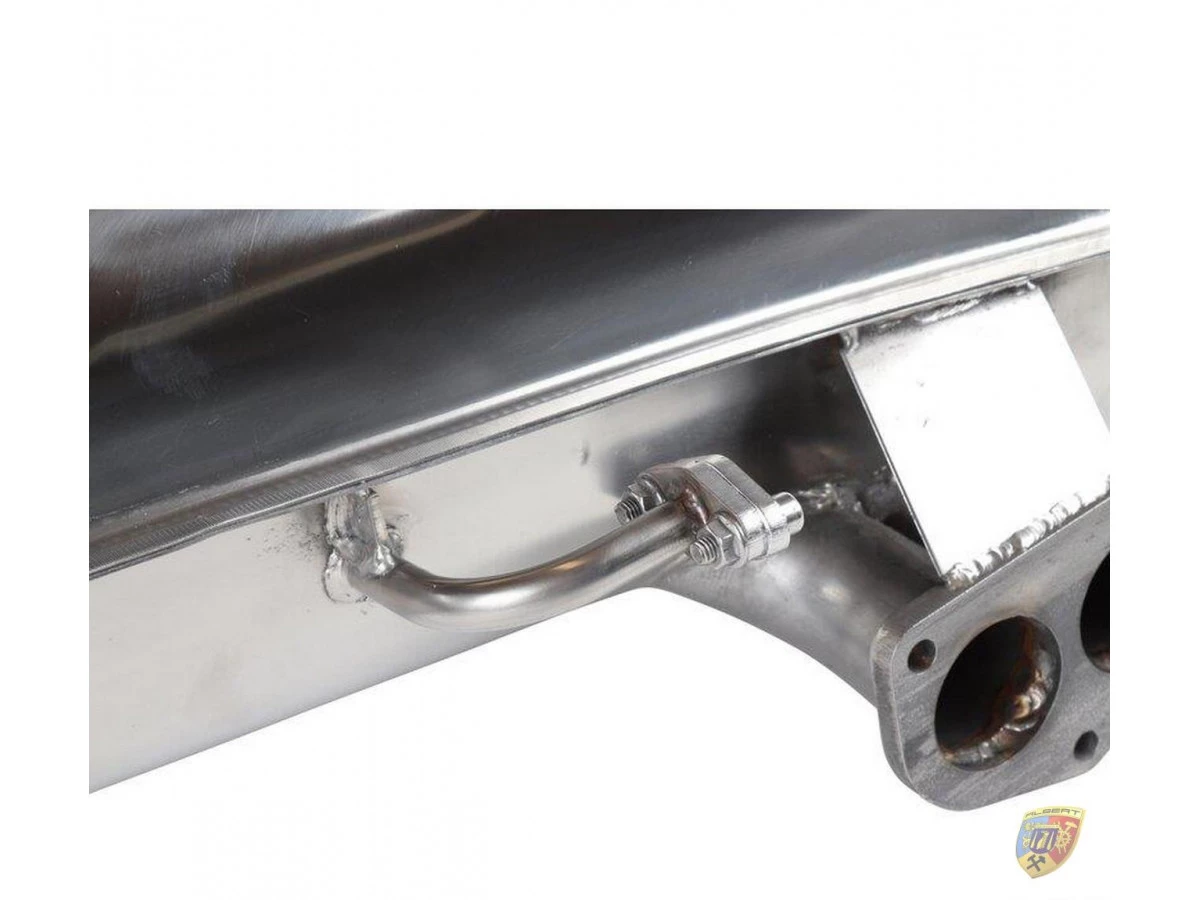 912 E exhaust stainless steel polished for Porsche – Albert Motorsport