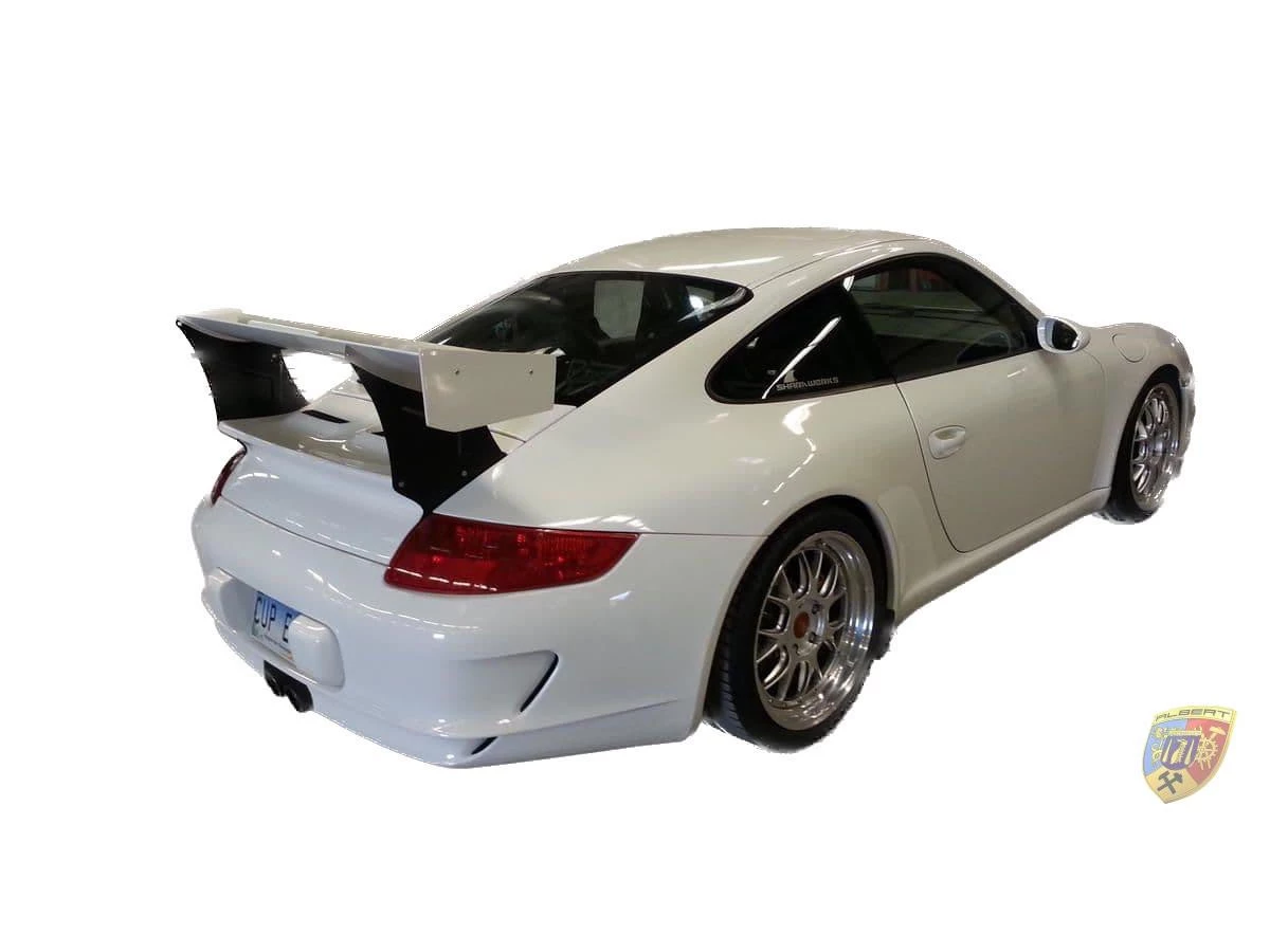 997.1 GT3 - Paragolpes trasero Cup trasero carbono visible Porsche 911 | Albert Motorsport