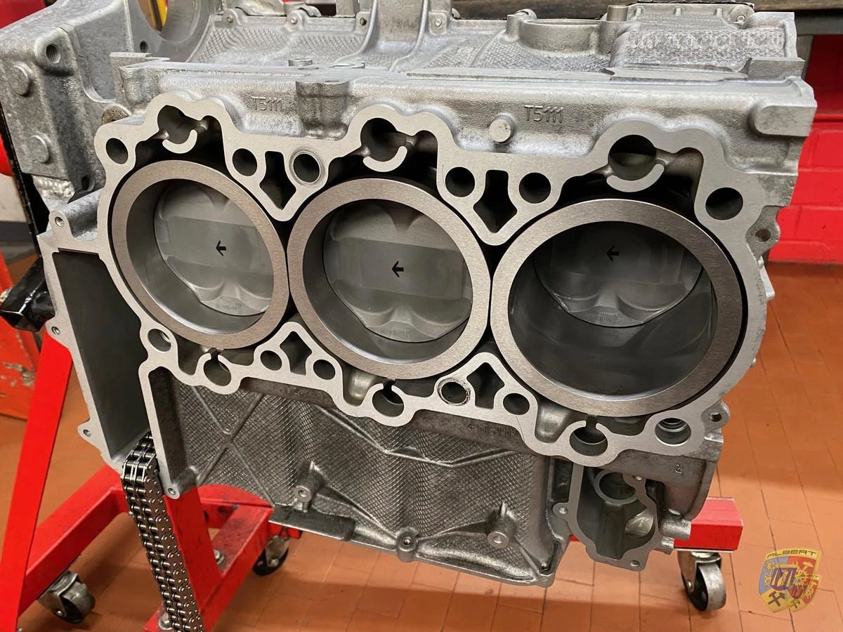 986, 987, 996, 997, bloc moteur Porsche complété avec pistons et cylindres en chrome molybdène en échange | Albert Motorsport