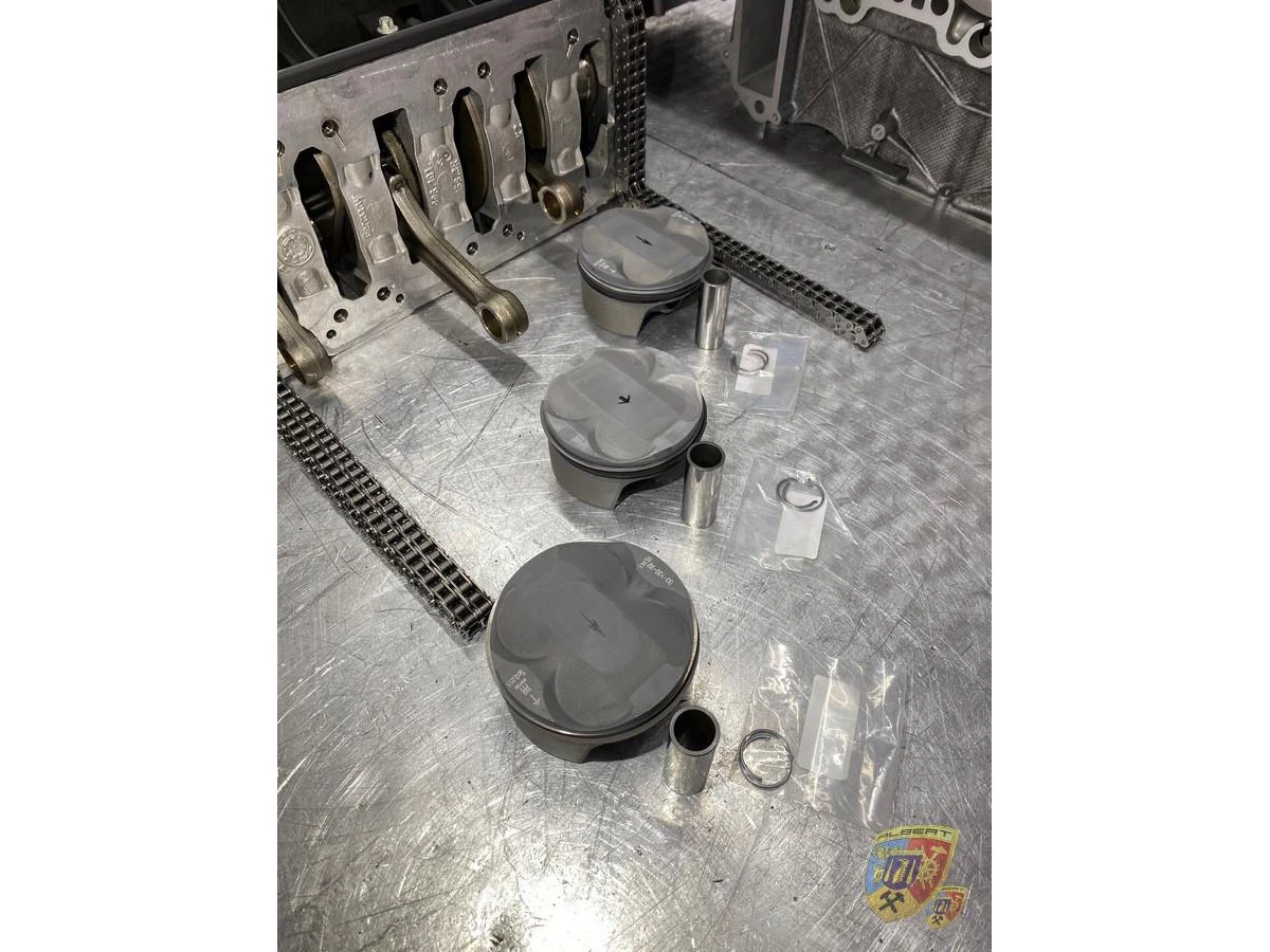 986, 987, 996, 997, blocco motore Porsche completato con pistoni e cilindri in cromo molibdeno in cambio | Albert Motorsport