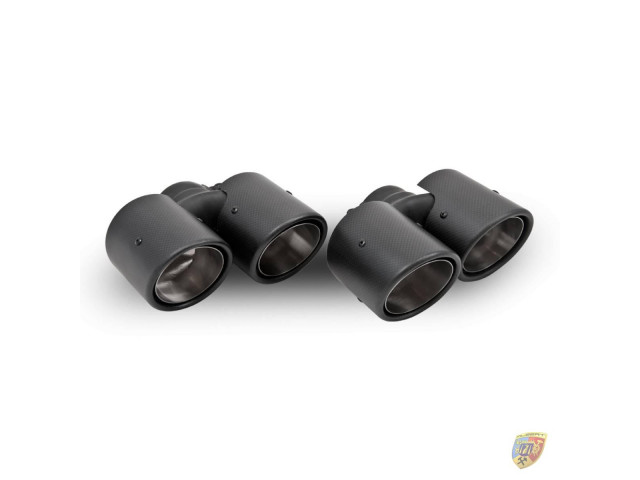 997.1 - 997.2 Carrera tailpipes carbon stainless steel Porsche 911