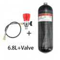 6.8 Liter Carbon Druckluftflasche für die Rennstrecke