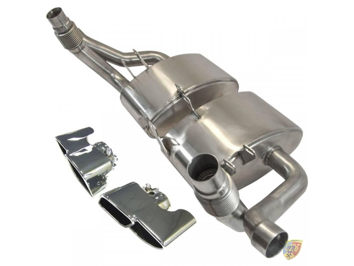 997.1 Carrera sports exhaust with stainless steel tailpipes for Porsche 911 – Albert Motorsport