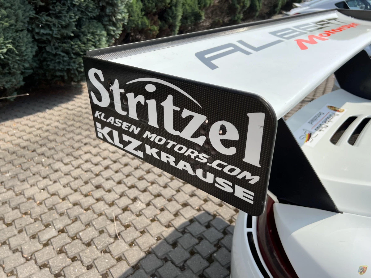 991 GT3 R - Plaques latérales RSR en carbone pour aileron arrière Porsche 911 | Albert Motorsport