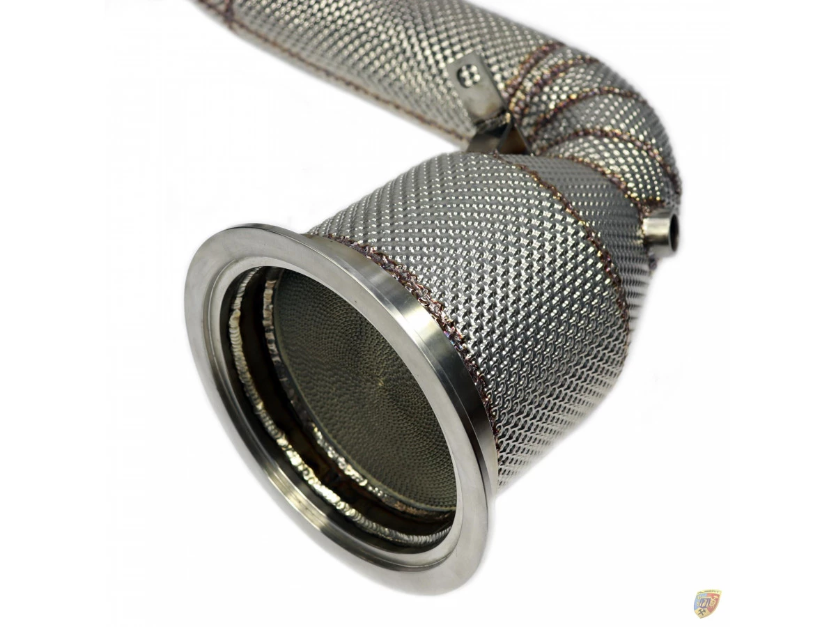 971 Panamera Downpipe in acciaio inox 200 celle Cat per Porsche da 3,0 litri | Albert Motorsport