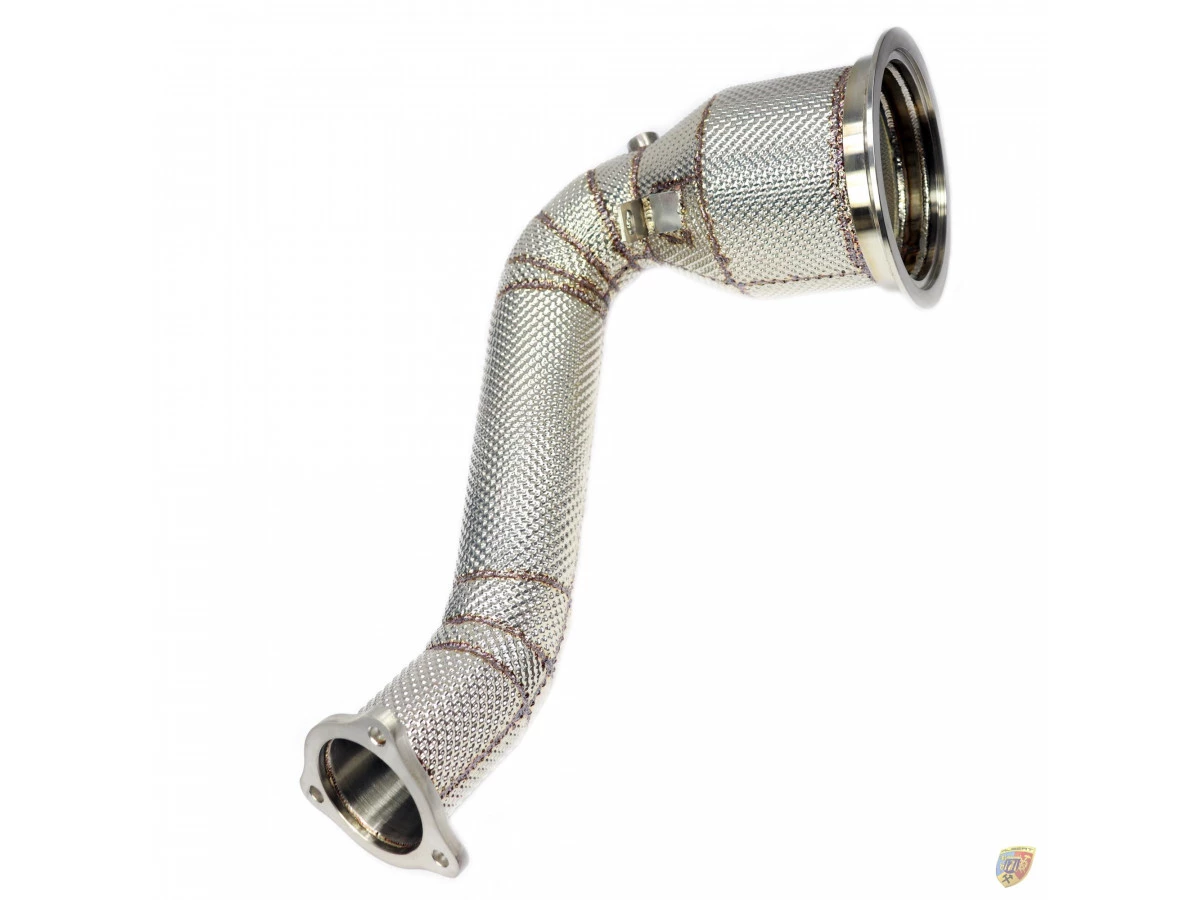 971 Panamera Downpipe in acciaio inox 200 celle Cat per Porsche da 3,0 litri | Albert Motorsport