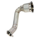 971 Panamera Downpipe en acier inoxydable 200 cellules Cat pour Porsche 3,0 litres