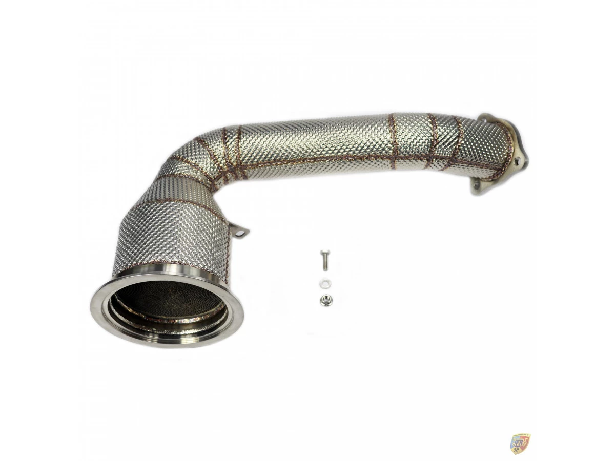 971 Panamera Downpipe en acier inoxydable 200 cellules Cat pour Porsche 3,0 litres | Albert Motorsport