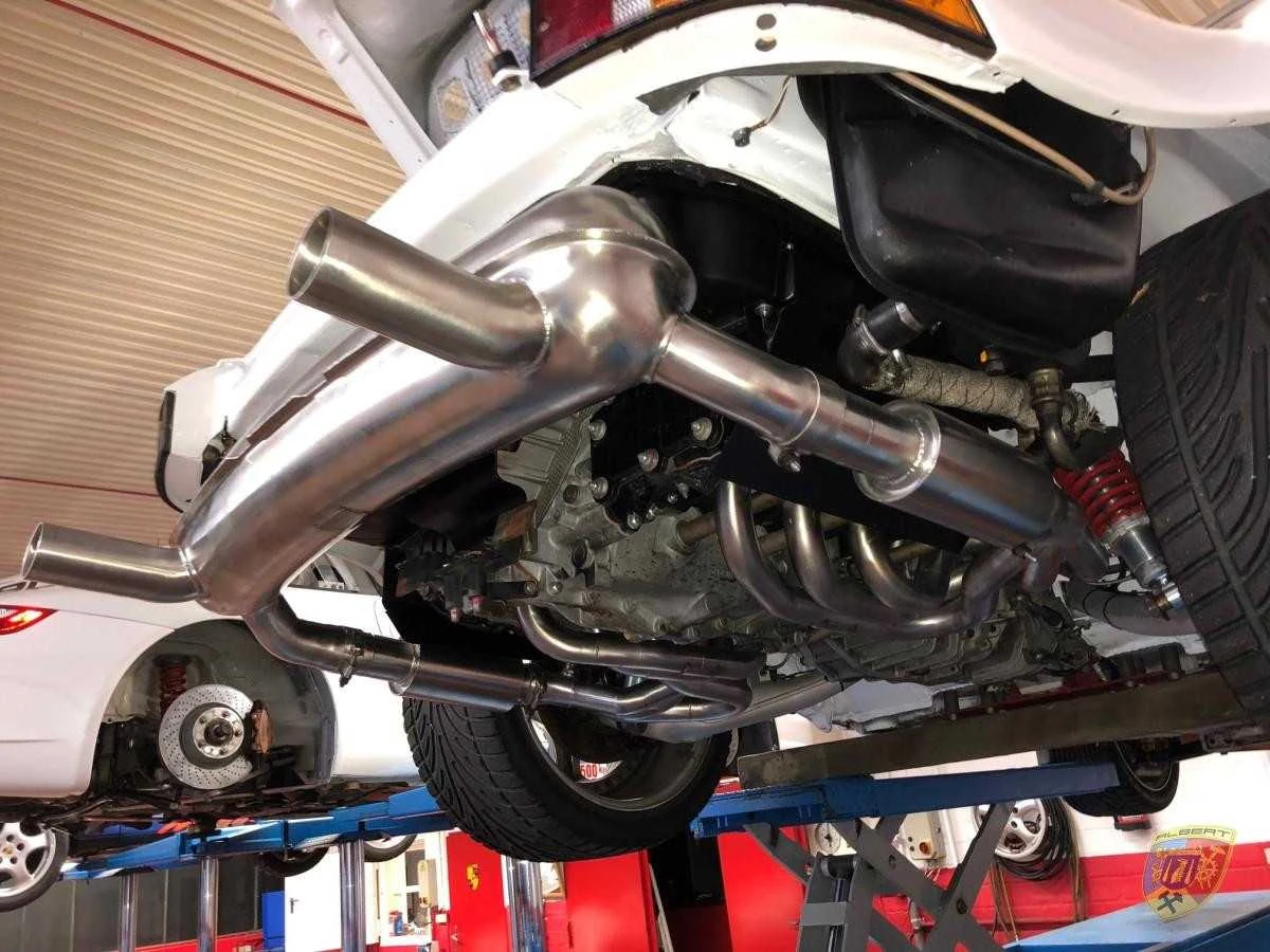 964 - 3,6 - 3,8 l. Sport Exhaust Powerkit 2 terminali di scarico per Porsche Racing | Albert Motorsport